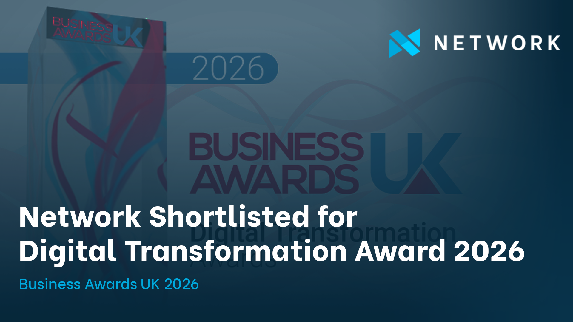 Network Ltd, nominated for national digital transformation award